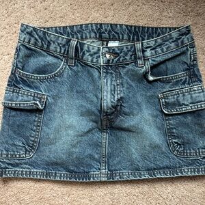 Divided Blue Denim Mini Skirt